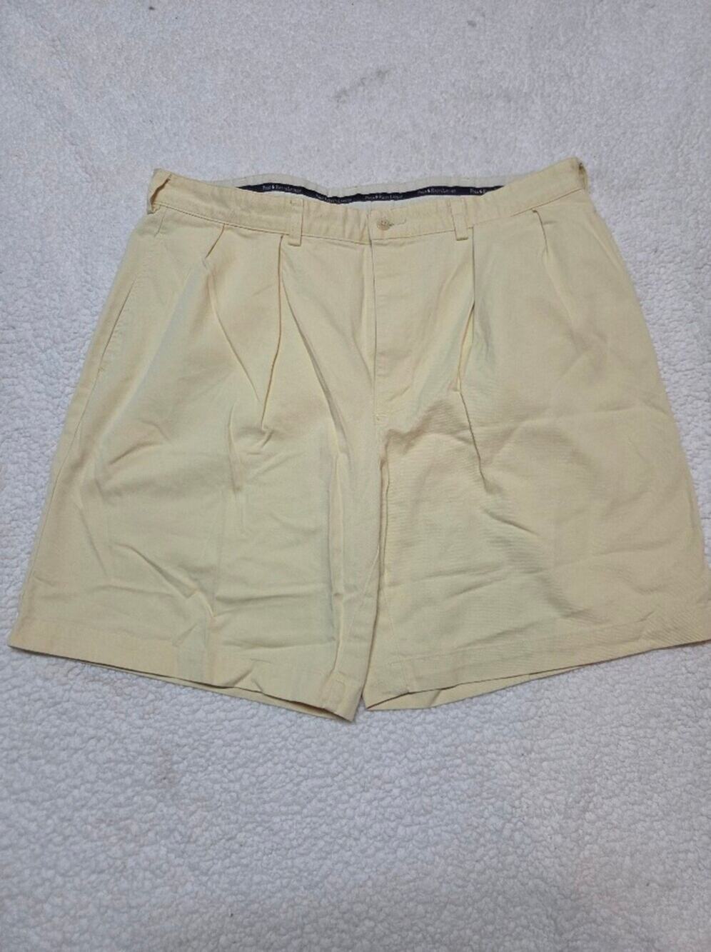 Polo by Ralph Lauren Pale Yellow High-Waist men’s Shorts size 38